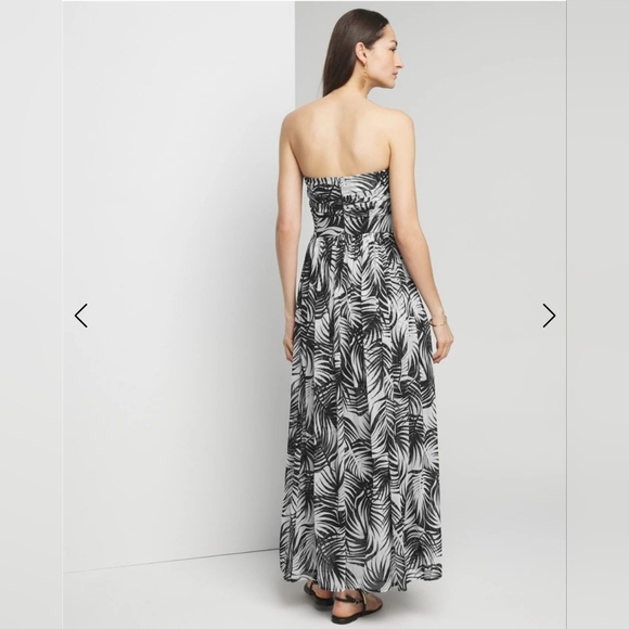 NWT Strap or Strapless Mesh Maxi Dress Plus Size 16 by White House Black Market - Picture 7 of 9